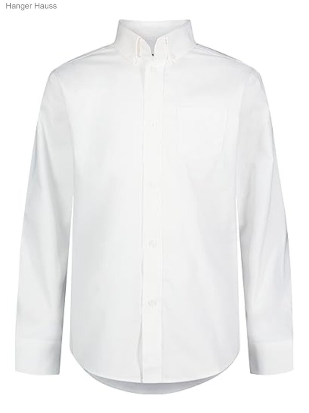 Young Men's Long Sleeve Oxford Button Down Shirt Regular Fit Uniform